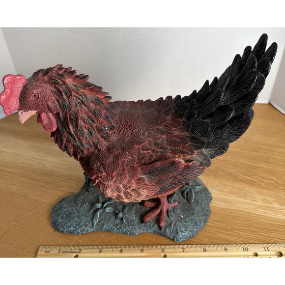 Vintage Character Collection Red/black Rooster Decor Farmhouse - Picture 2 of 11
